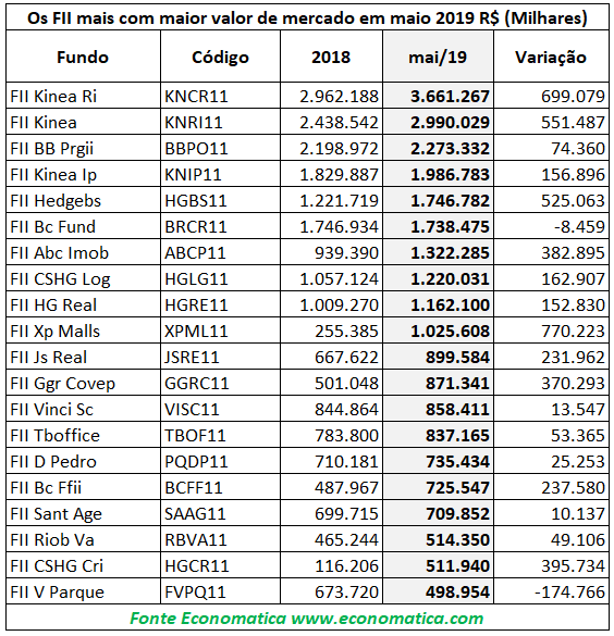 FII Valor de Mercado