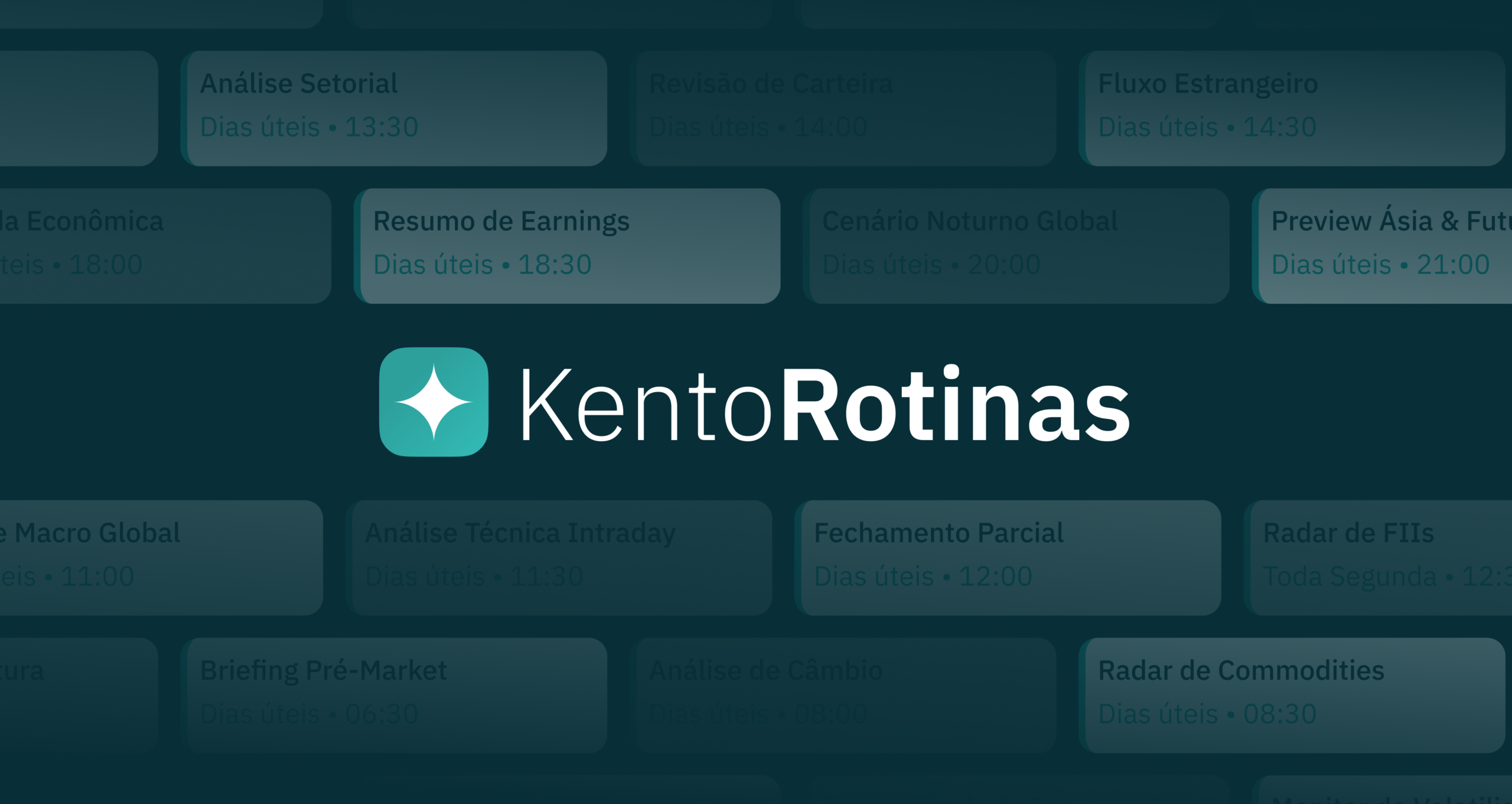 Rotinas do Kento: pesquisa automática, entregue onde sua equipe trabalha